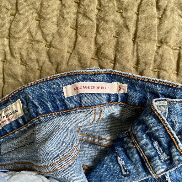 Levis Ribcage Crop Boot Size 26 - Picture 4 of 5